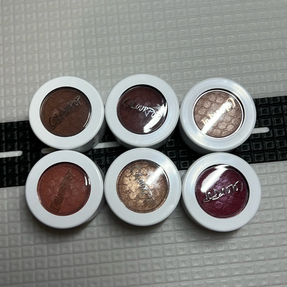 6 PCs Colourpop eyeshadow super shock shadow